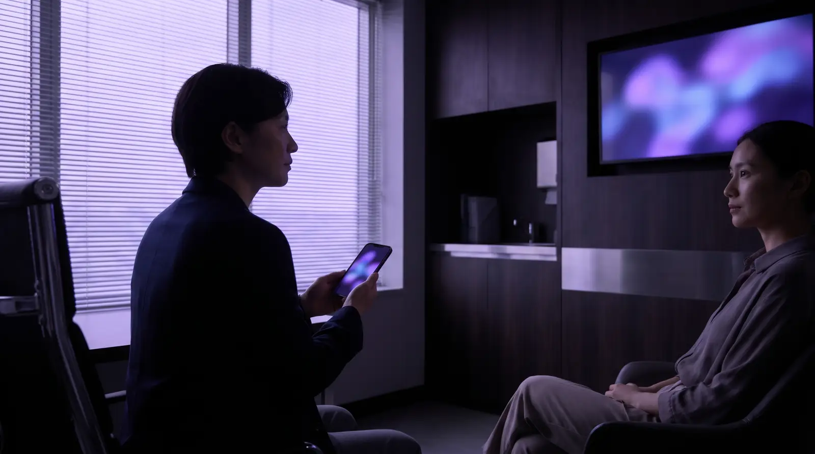 A doctor and patient in a clinic